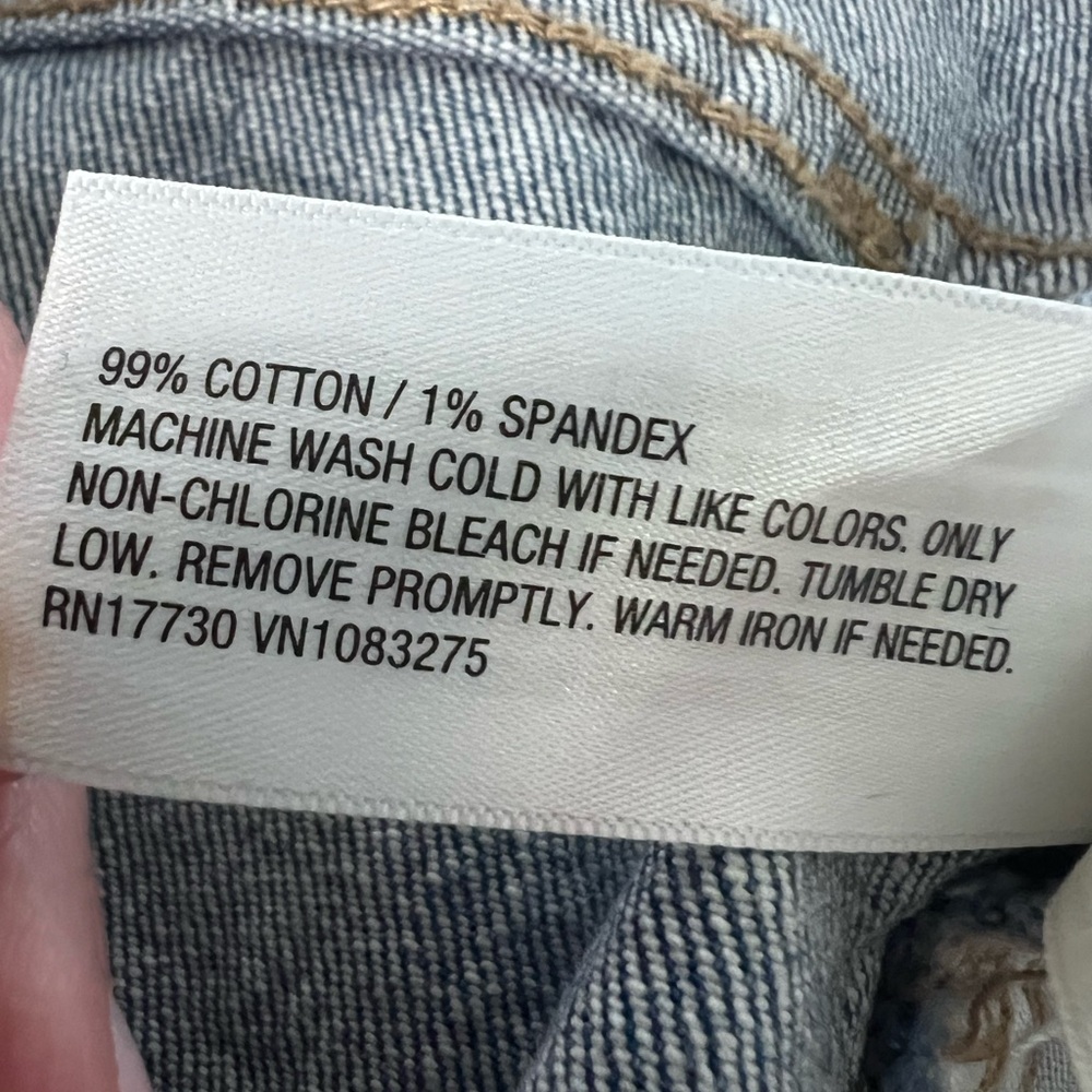 Y2K Inspired Denim Skirt Midi 28 Distressed Hem Stretch Cottagecore Modest - Picture 12 of 12